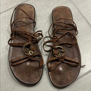 Lace-Up Sandals